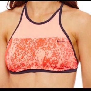 Nike Orange Mesh Bikini Top